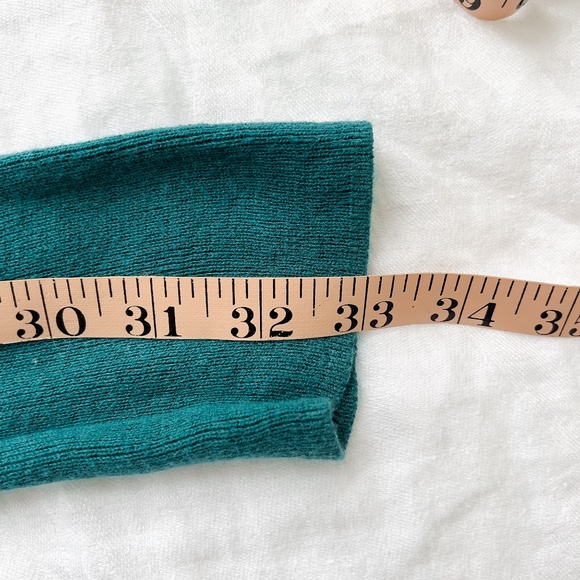 Anthropologie Angel of the North Cashmere Cotton Pleated Cardigan Size Medium - Picture 14 of 15